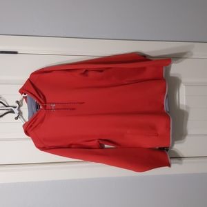 Red under armor hooded sweatshirt